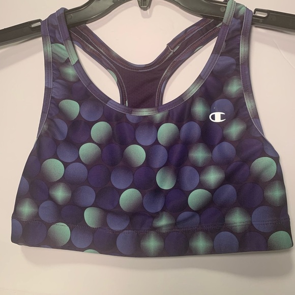 Champion Other - ❤️Champion Women's Purple and Green Sports Bra Medium Great Condition